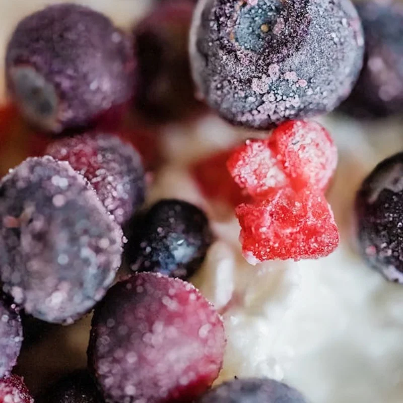Fruta congelada para suco