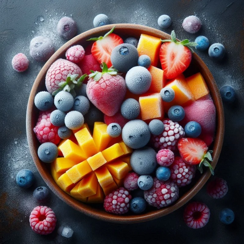 Imagem ilustrativa de Frutas naturais congeladas