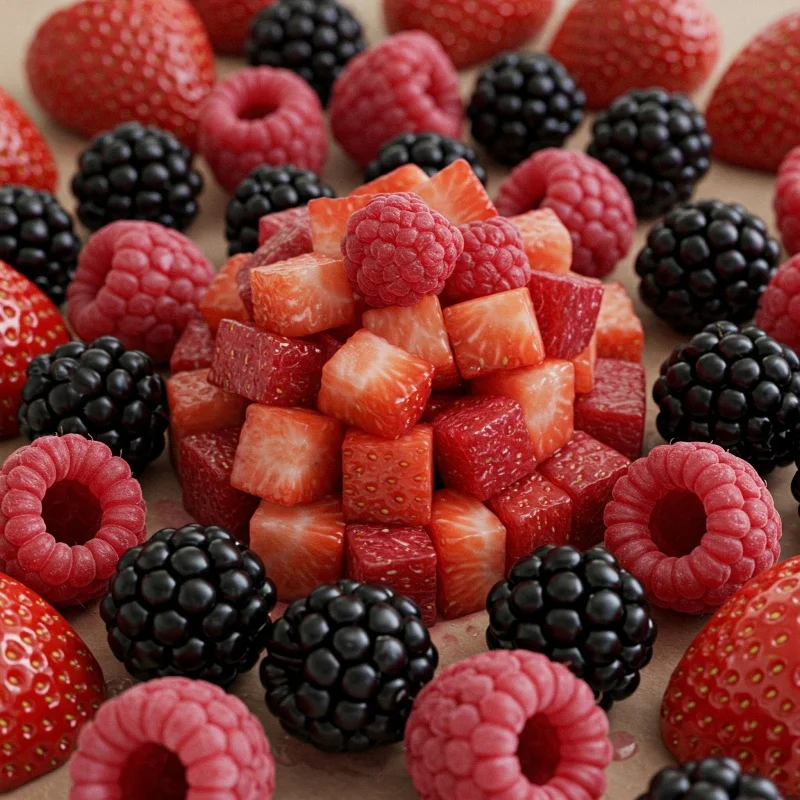 Frutas vermelhas congeladas em Guarulhos