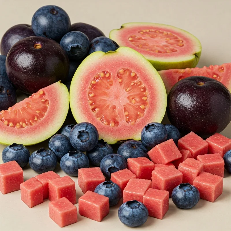 Polpa de fruta orgânica congelada
