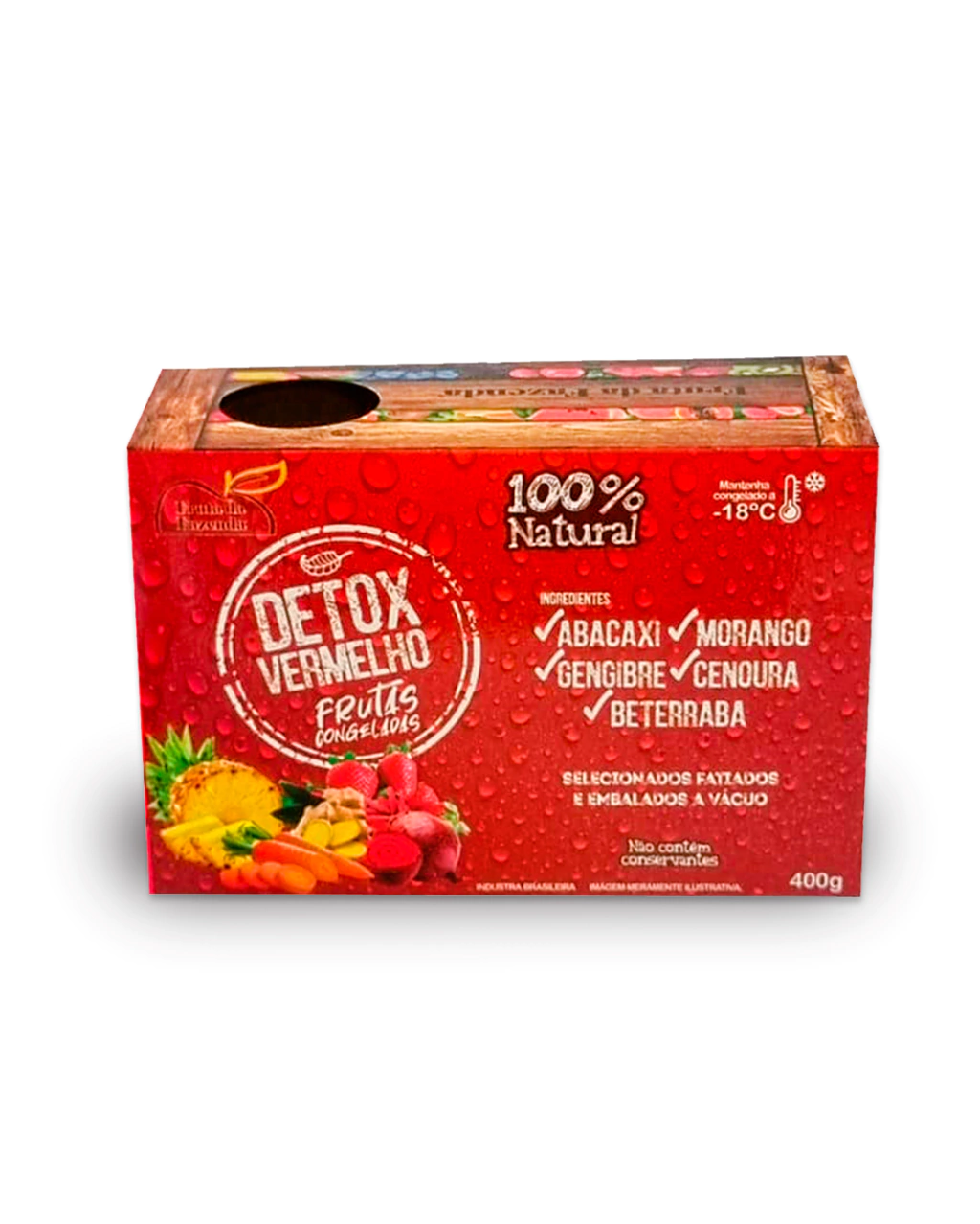 Caixinha - Detox Vermelho 4x100g (400g)