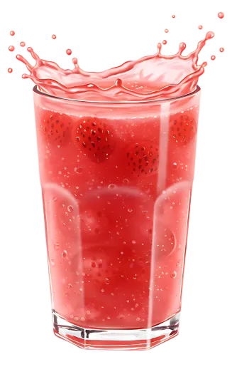 Imagem flutuante do suco Imagem flutuante do suco